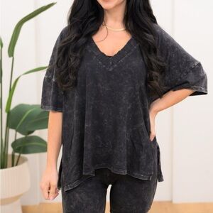 Gray Boxy Short Sleeve T-Shirt